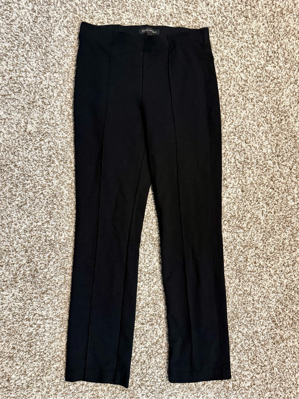 Banana Republic Black Straight-Leg Ponte Pants